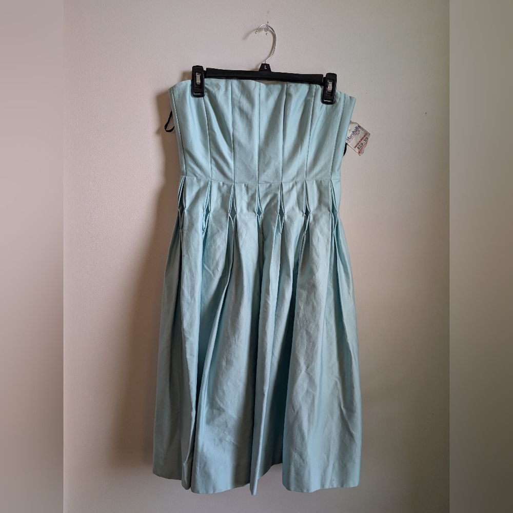 Calvin Klein Strapless Light Blue Dress